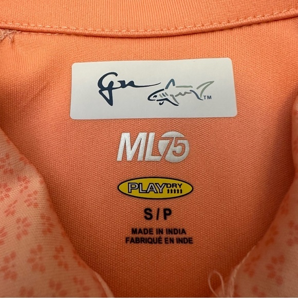 Greg Norman Collection Orange Sleeveless Athletic Polo - Picture 4 of 6